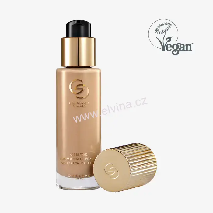 Oriflame Giordani Gold Serum Boost SPF 12 + UVA Beige Warm omlazující make-up 