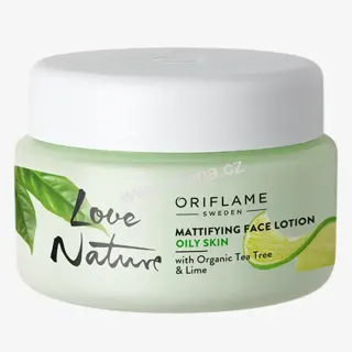 Oriflame Love Nature zmatňující pleťové mléko s bio čajovníkem a limetkou 